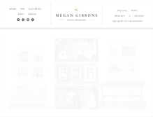 Tablet Screenshot of megangibbonsphotography.com